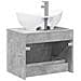 Set di mobili per il bagno Grigio Cemento Legno ingegnerizzato - Foto miniatura 9