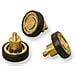 Cuscinetti X Box Doccia Con Perno Forato, Cuscinetti In Ottone Ricoperto In Delrin Con Sfere Acciaio Inox Mm. 19x6 Altezza Mm. 9,8 Foro Filettato M4 (numero Pezzi Per Confezione 2)  - Foto miniatura 2