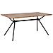 Tavolo Da Pranzo In Legno Scuro / Nero 160 X 90 Cm Amsterdam - Foto miniatura 1