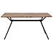 Tavolo Da Pranzo In Legno Scuro / Nero 160 X 90 Cm Amsterdam - Foto miniatura 3