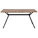 Tavolo Da Pranzo In Legno Scuro / Nero 160 X 90 Cm Amsterdam - Foto miniatura 15