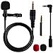 Lavalier Microfono Di Livello Professionale Omnidirezionale Risvolto Mic Con Easy Clip Su System Perfetto Per La Registrazione Intervista Video Conference Podcast Dettatura Vocale Telefono - Foto miniatura 1