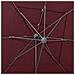 Ombrellone a 4 Livelli Palo in Alluminio Rosso Bordò 250x250 m - Foto miniatura 3