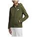 Felpa Da Ragazzo Con Cappuccio E Full Zip Club Grigia Taglia M (137-146 Cm) Codice Dd1698-326 - Foto miniatura 1