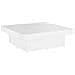 Tavolino da Salotto Bianco 90x90x28 cm in Legno Multistrato - Foto miniatura 2