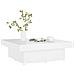 Tavolino da Salotto Bianco 90x90x28 cm in Legno Multistrato - Foto miniatura 3