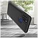Cover Rigida Per Samsung Galaxy A21s Retro Tessuto Nera - Foto miniatura 4