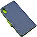 Maxy Custodia Book Orizzontale Silicone Case Per Apple Iphone Xs Max Navy-lime - Foto miniatura 3