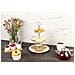 Patera Rotonda Per Torte, Torte, Frutta - 3 Livelli, Ceramica - Foto miniatura 5