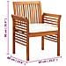 Sedie Da Pranzo Giardino Con Cuscini 4 Pz Legno Massello Acacia - Foto miniatura 6