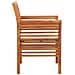 Sedie Da Pranzo Giardino Con Cuscini 4 Pz Legno Massello Acacia - Foto miniatura 8