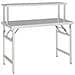 Tavolo Lavoro Cucina Con Ripiano 120x60x115 Cm Acciaio Inox - Foto miniatura 3