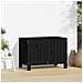 Contenitore Da Giardino Nero 76x42,5x54 Cm Legno Massello Pino - Foto miniatura 2