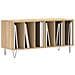 Mobile Porta Dischi Rovere Sonoma 100x38x48cm Legno Multistrato - Foto miniatura 2