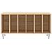 Mobile Porta Dischi Rovere Sonoma 100x38x48cm Legno Multistrato - Foto miniatura 3