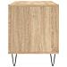Mobile Porta Dischi Rovere Sonoma 100x38x48cm Legno Multistrato - Foto miniatura 4