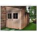 Casa Da Giardino In Legno Naturale (con Parete Laterale) Con Pavimento Impregnato 416x216 Cm / 8,2 M² - Timbela M340a+m340g - Foto miniatura 5