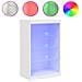 Credenza Con Luci Led Bianca 60,5x37x100 Cm - Foto miniatura 2