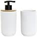 Set Da Bagno Dkd Home Decor 8 X 8 X 18 Cm Bianco Gres Scandinavo (2 Unità) - Foto miniatura 1