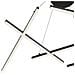 Lampadario A Sospensione Moderno Line Alluminio Nero 6 Luci Led 79w - Foto miniatura 3