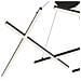 Lampadario A Sospensione Moderno Line Alluminio Nero 6 Luci Led 79w - Foto miniatura 4