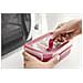Clip & Micro Contenitore quadrato Microonde, Rosso, 1.3 L - Foto miniatura 2