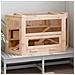Gabbia Per Criceti 80x40x43 Cm In Legno Massello Di Abete - Foto miniatura 2