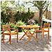 Sedie Da Giardino 2 Pz 59x55x85 Cm Legno Massello Di Acacia - Foto miniatura 3