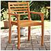 Sedie Da Giardino 2 Pz 59x55x85 Cm Legno Massello Di Acacia - Foto miniatura 1