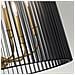 Lampadario Contemporaneo Linara Acciaio Nero Ottone Naturale Ottone 6 Luci E14 - Foto miniatura 4