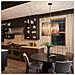 Lampadario Contemporaneo Linara Acciaio Nero Ottone Naturale Ottone 6 Luci E14 - Foto miniatura 6