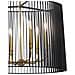 Lampadario Contemporaneo Linara Acciaio Nero Ottone Naturale Ottone 6 Luci E14 - Foto miniatura 7