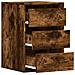 Cassettiera Angolare Rovere Fumo 40x41x58cm Legno Multistrato - Foto miniatura 4
