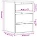 Cassettiera Angolare Rovere Fumo 40x41x58cm Legno Multistrato - Foto miniatura 5