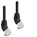 Cavo di rete RJ45 Cat. 6A S /FTP da 45° angolato verso l'alto 1 m nero - Foto miniatura 2
