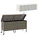 Contenitore da Giardino con Ruote Grigio 160x55x75cm Polyrattan - Foto miniatura 10