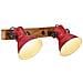 Lampada A Parete 25 W Rosso Anticato 45x25 Cm E27 - Foto miniatura 1