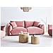 Divano 3 Posti Luvos Velluto Rosa - Foto miniatura 1