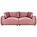 Divano 3 Posti Luvos Velluto Rosa - Foto miniatura 2