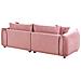 Divano 3 Posti Luvos Velluto Rosa - Foto miniatura 4
