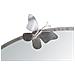 Specchio Con Cornice Farfalla 30 - Argento - Metallo - 91x3x94 Cm - Foto miniatura 4