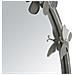 Specchio Con Cornice Farfalla 30 - Argento - Metallo - 91x3x94 Cm - Foto miniatura 5