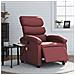 Poltrona Massaggiante Reclinabile Rosso Vino In Similpelle - Foto miniatura 8