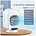 Ventilatore Nebulizzatore Rrescante - Refrigeratore D'aria Da Tavolo Intelligente Con 3 Velocità - Foto miniatura 2