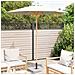 Ombrellone da Giardino Crema Bianca 217x230 cm in Bambù - Foto miniatura 3
