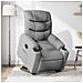 Poltrona Reclinante Alzapersona Elettrica Grigio Chiaro Tessuto - Foto miniatura 2