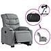 Poltrona Reclinante Alzapersona Elettrica Grigio Chiaro Tessuto - Foto miniatura 6