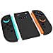 Caricatore Per Controller Switch2 Compatibile Con Manopole Sinistra E Destra, Design Nero Con Impugnatura Rimovibile - Foto miniatura 4