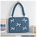Borsa Per Laptop In Denim Ricamata Compatibile Con Apple Macbook, Custodia Protettiva Per Ipad  15 Pollici - Foto miniatura 2
