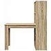 Scrivania rovere sonoma 122 x 67 x 145 cm Legno multistrato - Foto miniatura 4